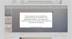 Desktop Screenshot of itspp.edu.mx